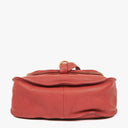Chloe Marcie Medium Maple Leaf Leather Round Zip Crossbody Bag