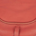 Chloe Marcie Medium Maple Leaf Leather Round Zip Crossbody Bag