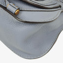 Chloe Marcie Mini Ash Blue Grained Leather Bag
