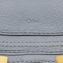 Chloe Marcie Mini Ash Blue Grained Leather Bag