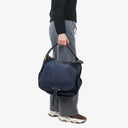 Chloe Marcie Navy Nubuk Shoulde Bag