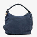 Chloe Marcie Navy Nubuk Shoulde Bag