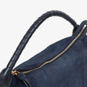 Chloe Marcie Navy Nubuk Shoulde Bag