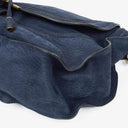 Chloe Marcie Navy Nubuk Shoulde Bag