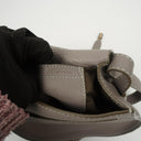 Chloe Marcie Neutral Grey Leather Saddle Crossbody Bag