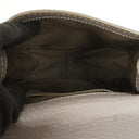 Chloe Marcie Neutral Grey Leather Saddle Crossbody Bag