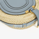 Chloe Marcie Raffia and Leather Basket Crossbody Bag