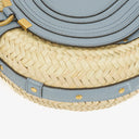 Chloe Marcie Raffia and Leather Basket Crossbody Bag