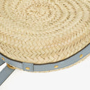 Chloe Marcie Raffia and Leather Basket Crossbody Bag