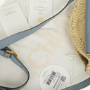 Chloe Marcie Raffia and Leather Basket Crossbody Bag
