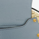 Chloe Marcie Raffia and Leather Basket Crossbody Bag