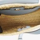 Chloe Marcie Raffia and Leather Basket Crossbody Bag
