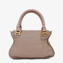 Chloe Marcie Rhino/Dark Odalisque Pink Leather Shoulder Bag