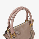 Chloe Marcie Rhino/Dark Odalisque Pink Leather Shoulder Bag