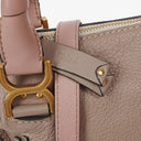 Chloe Marcie Rhino/Dark Odalisque Pink Leather Shoulder Bag