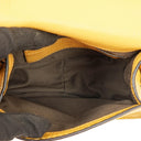 Chloe Marcie Saddle Small Crossbody Bag In Dusty Yellow Pebbled Leather