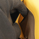 Chloe Marcie Saddle Small Crossbody Bag In Dusty Yellow Pebbled Leather