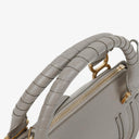 Chloe Marcie Small Cashmere Grey Grained Leather Bag