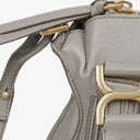 Chloe Marcie Small Cashmere Grey Grained Leather Bag