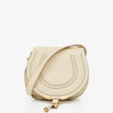 Chloe Marcie Sweet Beige Leather Saddle Crossbody Bag