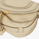 Chloe Marcie Sweet Beige Leather Saddle Crossbody Bag