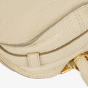 Chloe Marcie Sweet Beige Leather Saddle Crossbody Bag