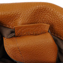 Chloe Mini Marcie Tan Grained Calfskin Saddle Crossbody Bag