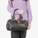 Chloe Paddington Black Calfskin Satchel Bag