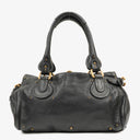 Chloe Paddington Black Calfskin Satchel Bag