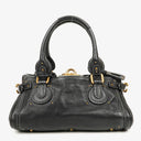 Chloe Paddington Black Calfskin Satchel Bag