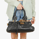 Chloe Paddington Black Calfskin Satchel Bag