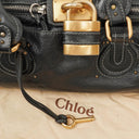 Chloe Paddington Black Calfskin Satchel Bag