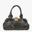 Chloe Paddington Black Calfskin Satchel Bag