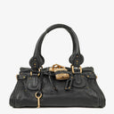 Chloe Paddington Black Calfskin Satchel Bag