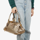 Chloe Paddington Bronze Metallic Leather Bag