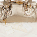 Chloe Paddington Bronze Metallic Leather Bag