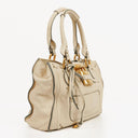 Chloe Paddington Calfskin Ivory Satchel Bag