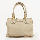 Chloe Paddington Calfskin Ivory Satchel Bag