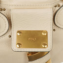 Chloe Paddington Calfskin Ivory Satchel Bag
