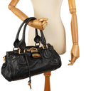Chloe Paddington Calfskin Satchel Bag Black