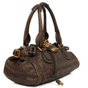 Chloe Paddington Calfskin Satchel Bag Brown