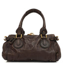 Chloe Paddington Calfskin Satchel Bag Dark Brown