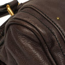 Chloe Paddington Calfskin Satchel Bag Dark Brown