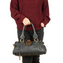Chloe Paddington Calfskin Satchel Bag Grey
