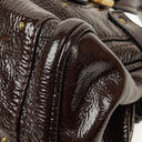 Chloe Paddington Dark Brown Patent Leather Satchel Bag