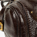 Chloe Paddington Dark Brown Patent Leather Satchel Bag