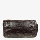 Chloe Paddington Dark Brown Patent Leather Satchel Bag