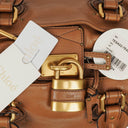 Chloe Paddington Havana Calfskin Satchel Bag