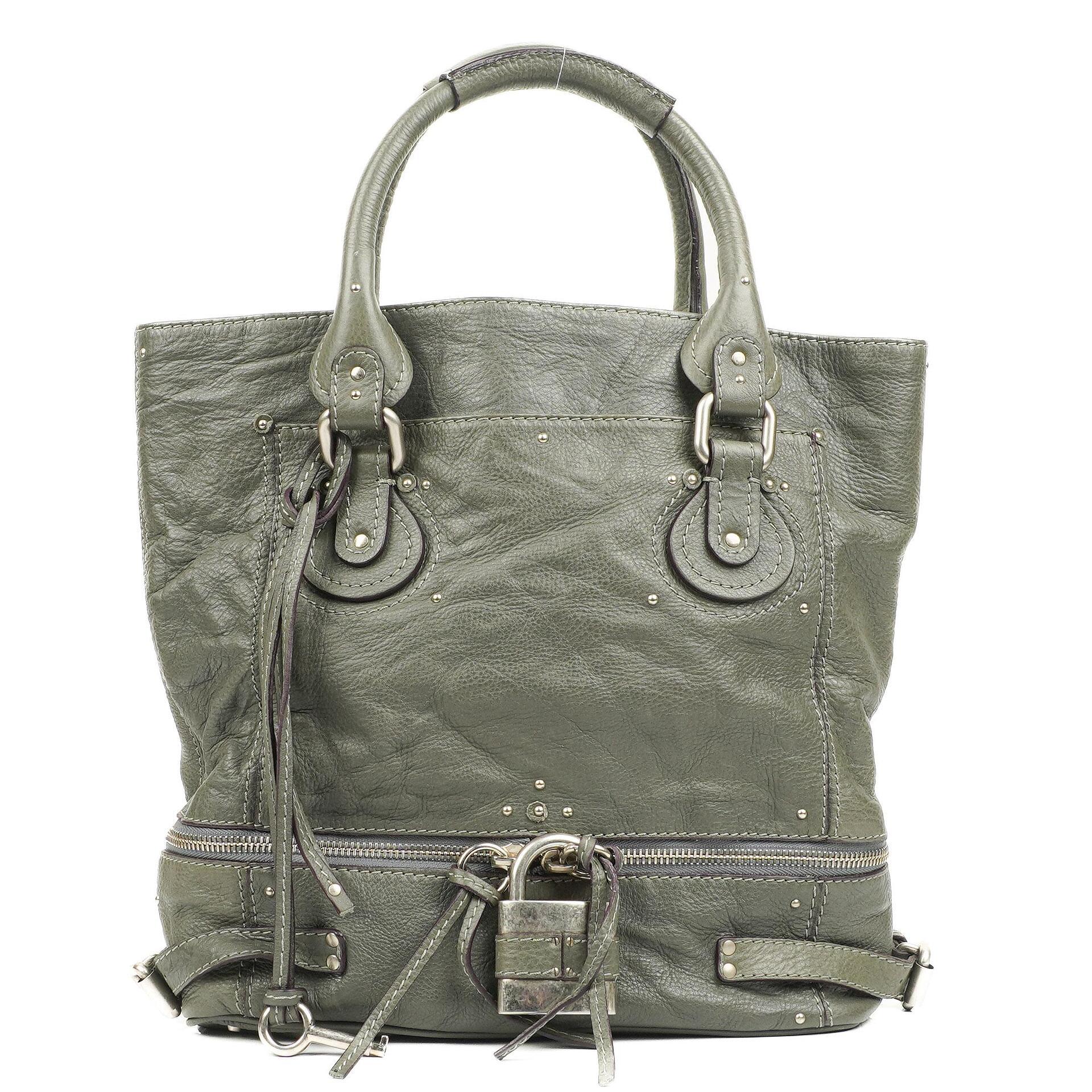 Chloe Paddington Large Craie Leather Tote Bag