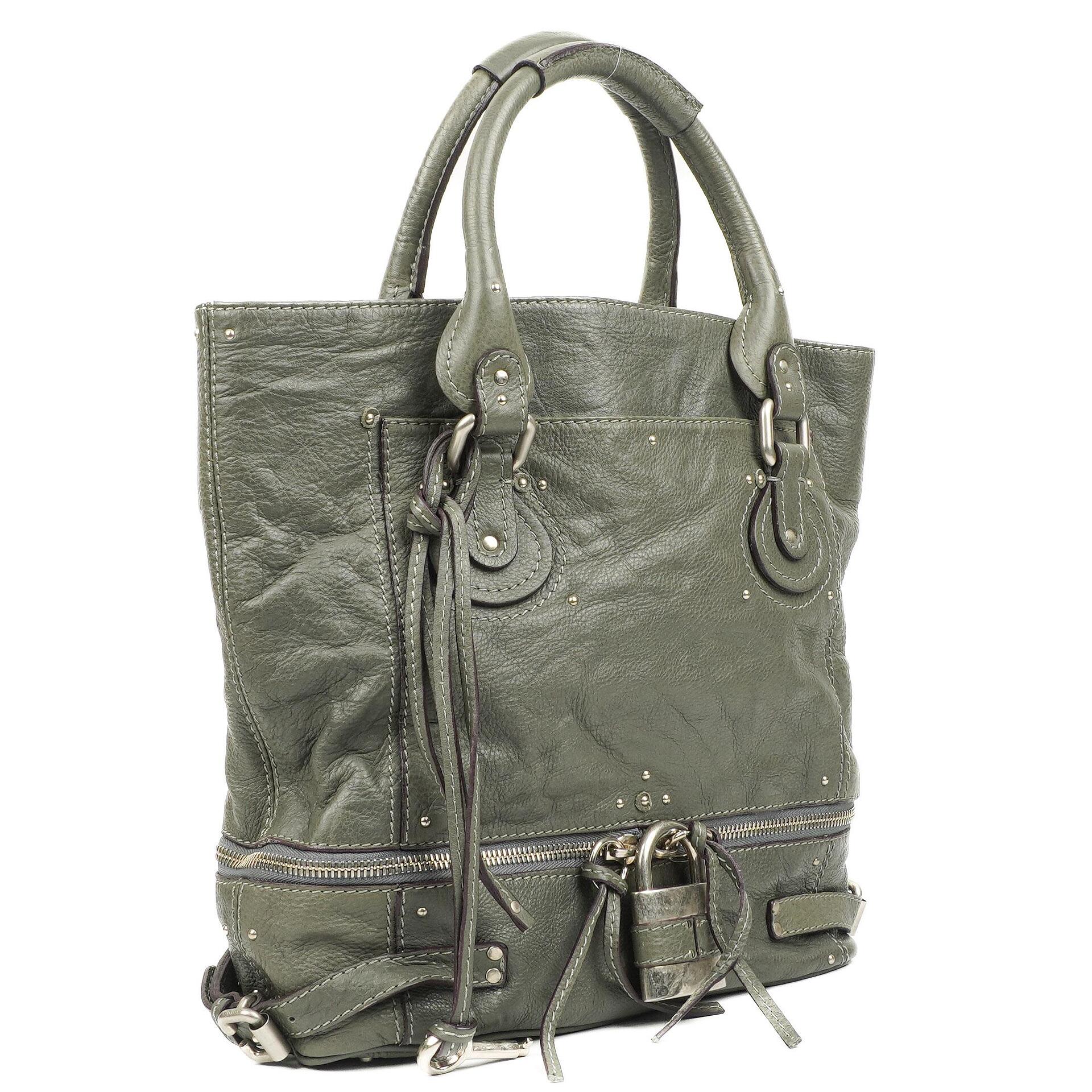 Chloe Paddington Large Craie Leather Tote Bag
